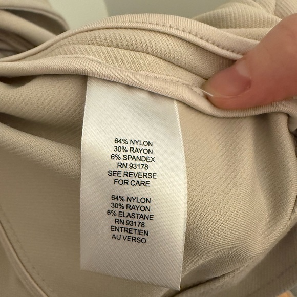 T Tahari Tan Jacket Asymmetrical Moto Design - Picture 4 of 5